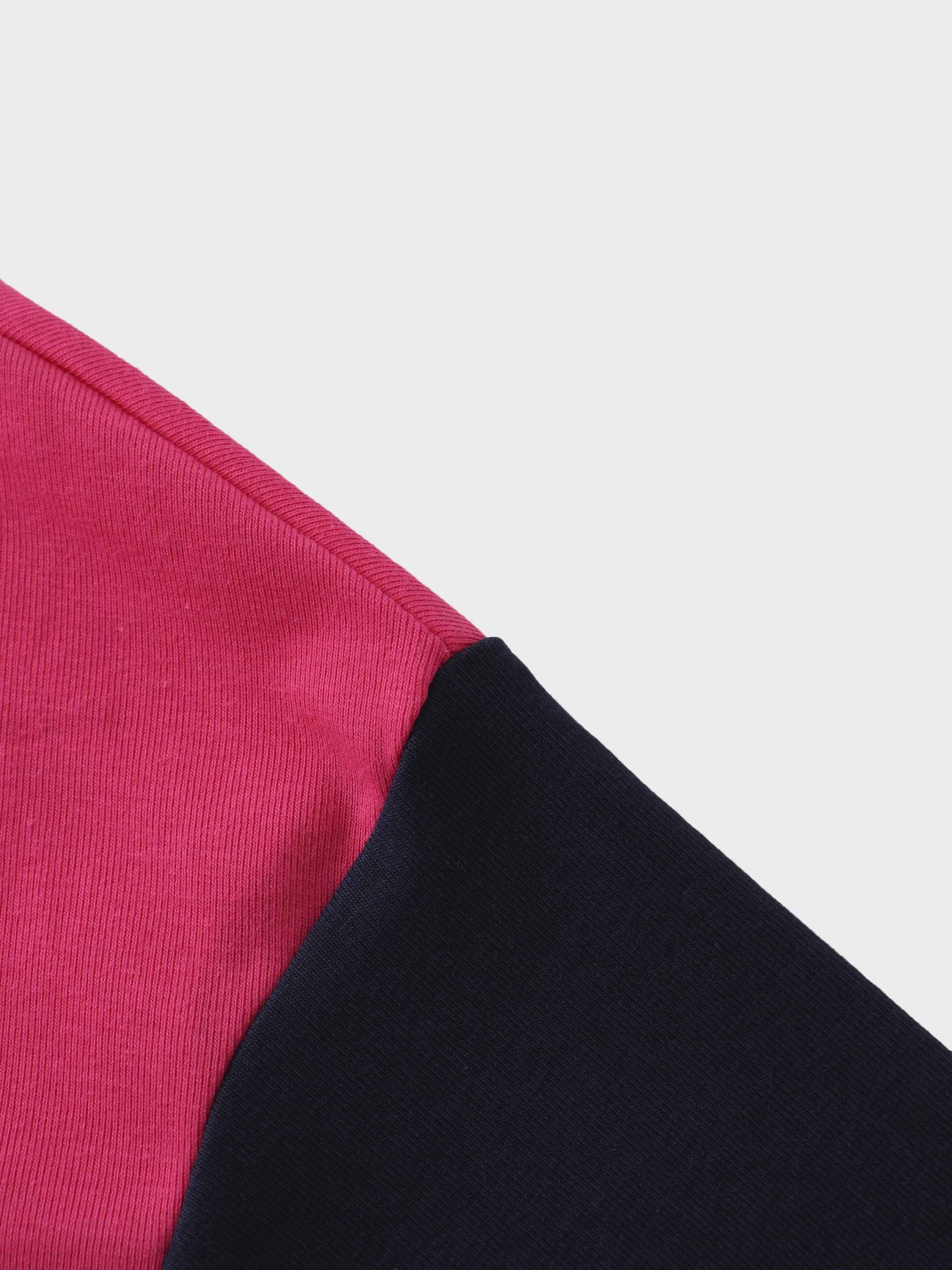 Wide Stripe Bomber-Pink/Blue