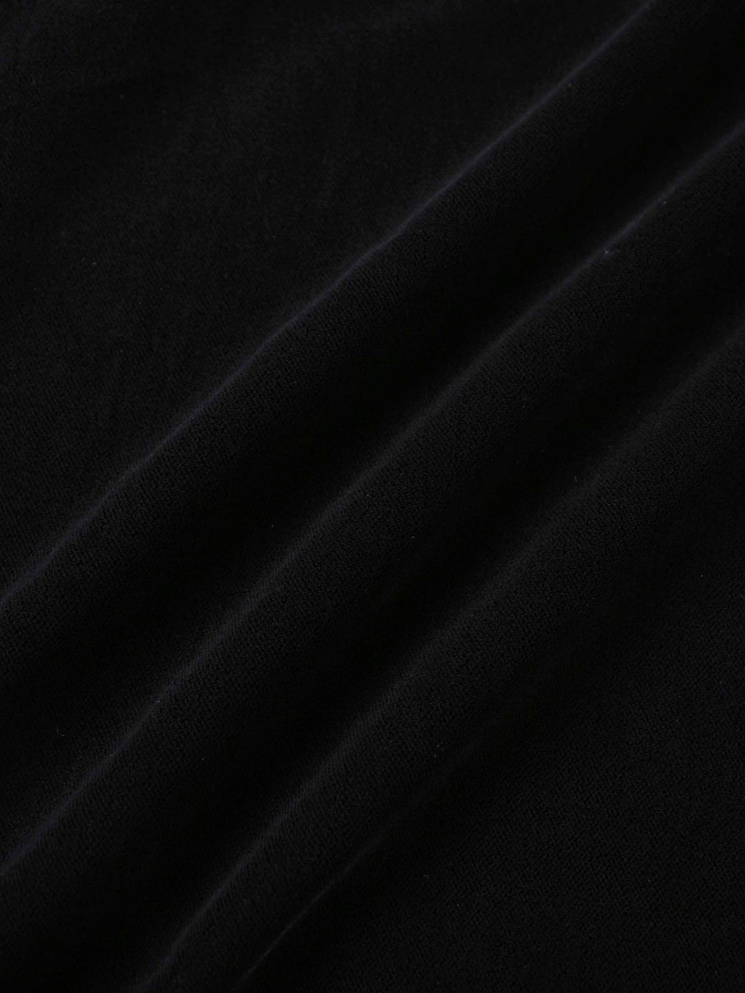 Lace Inlay Velvet Dress-Black