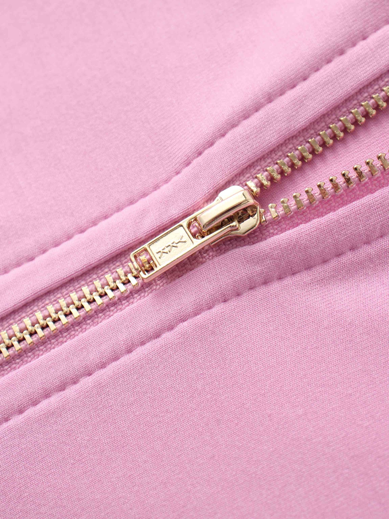 ZIP UP HOODIE-BUBBLEGUM PINK