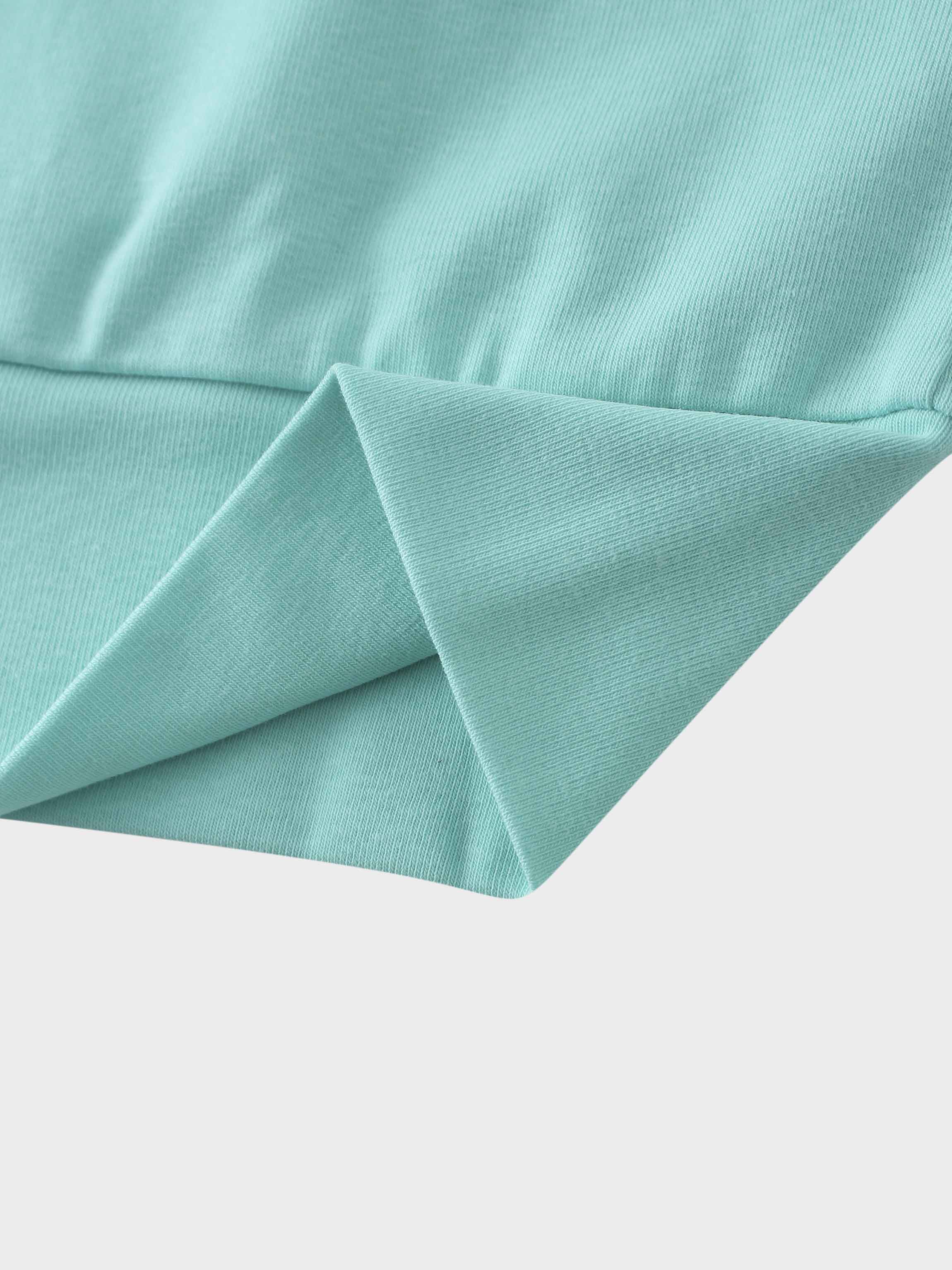 Wide Stripe Bomber-Aqua/White