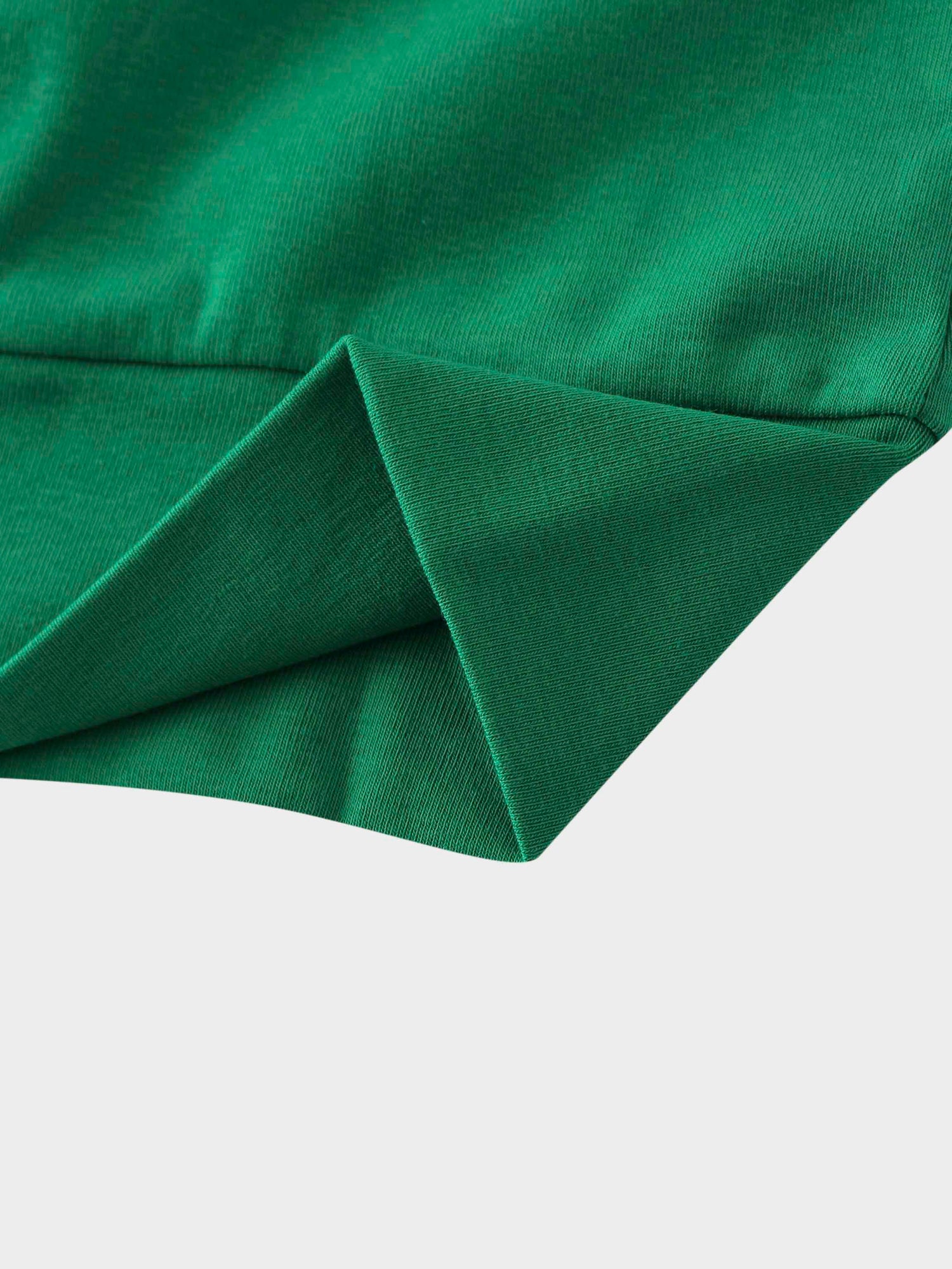 Wide Stripe Bomber Tee-Kelley Green/White