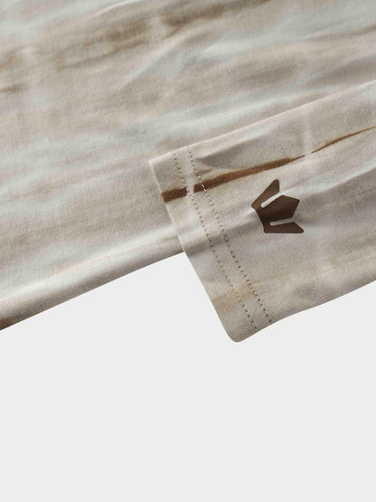 Tie Dye Crew Neck T-Shirt-Olive