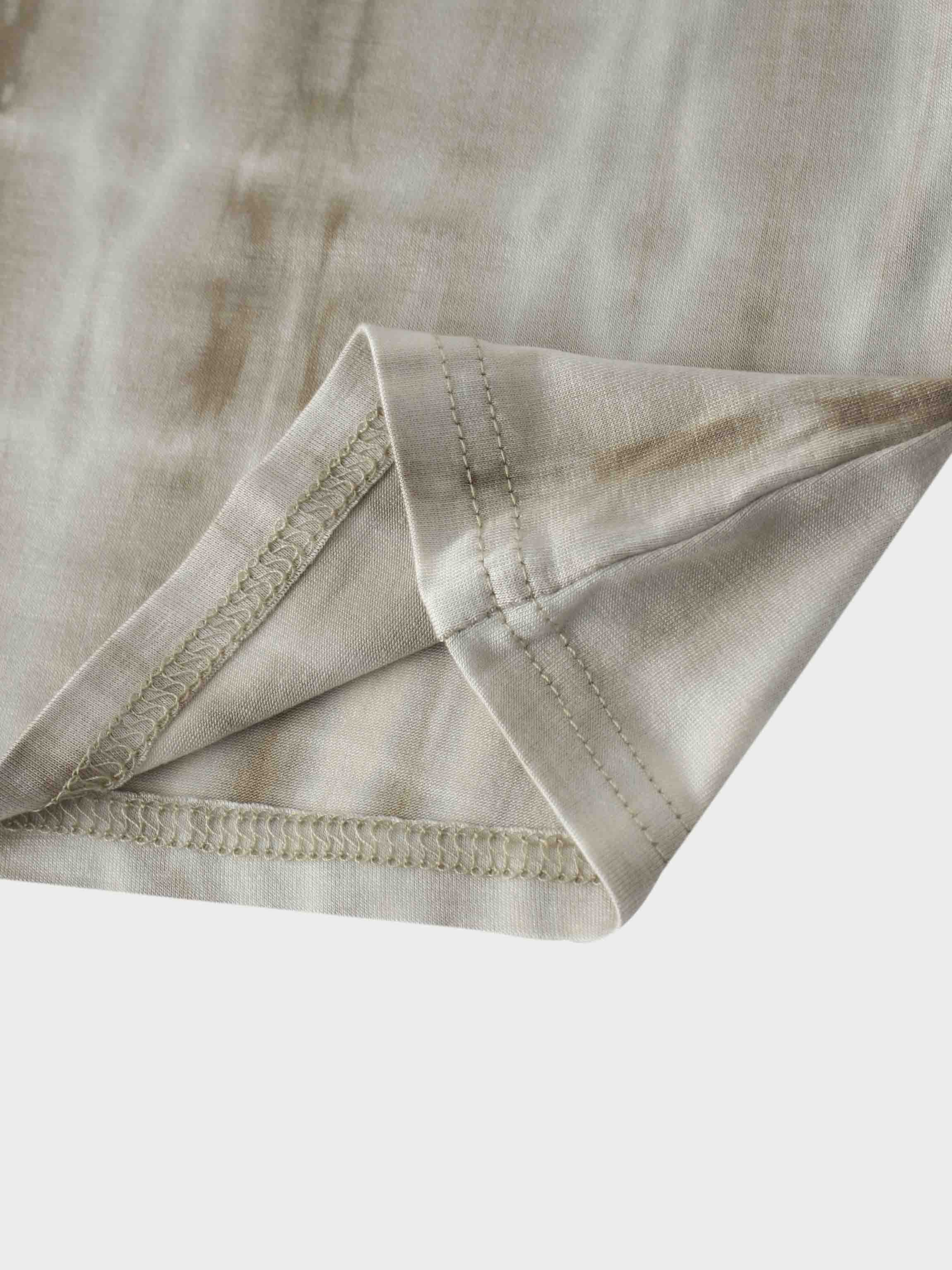 Tie Dye Crew Neck T-Shirt-Olive