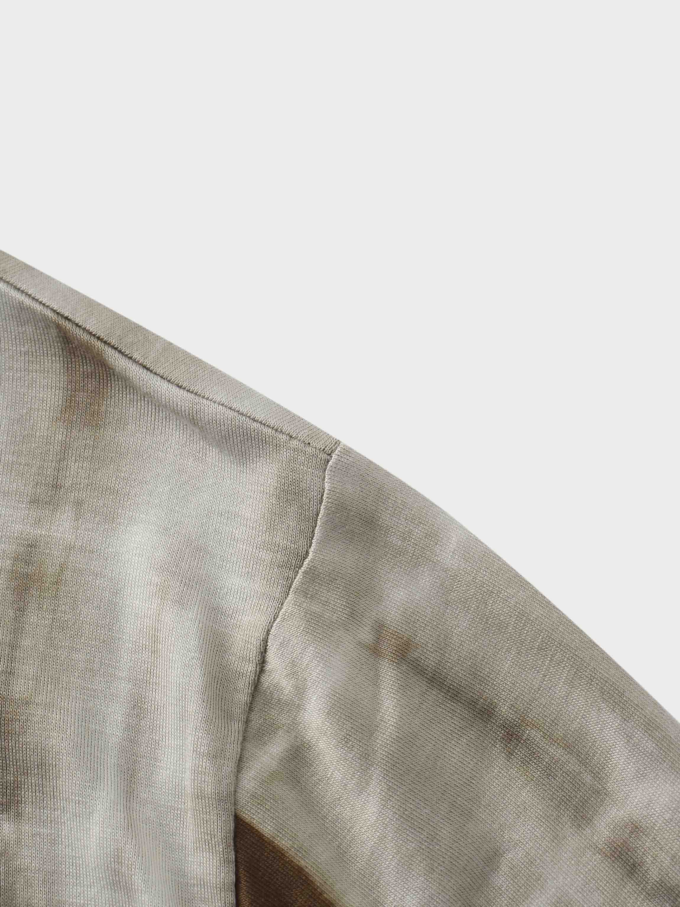 Tie Dye Crew Neck T-Shirt-Olive