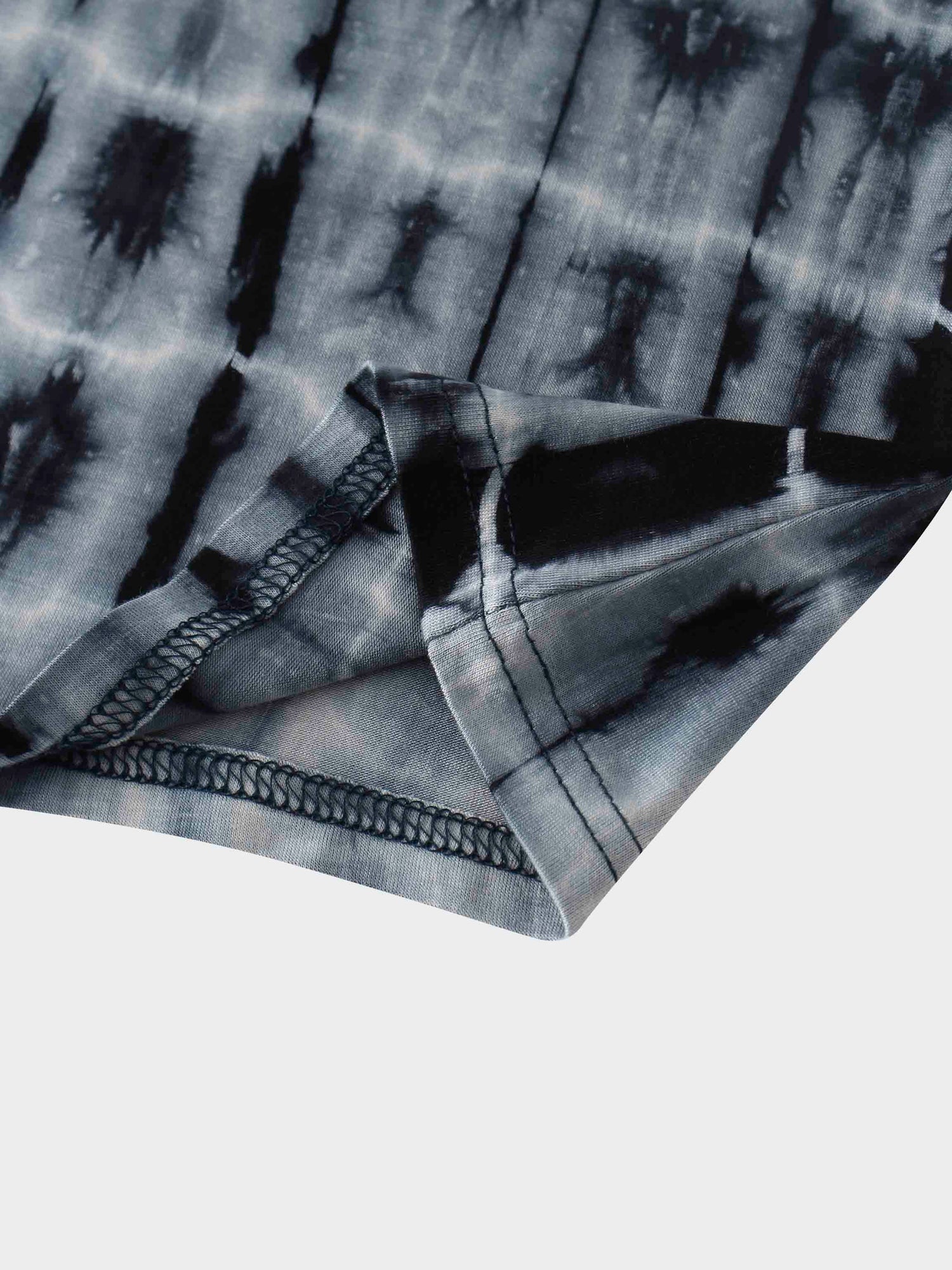 Tie Dye Crew Neck T-Shirt-Blue