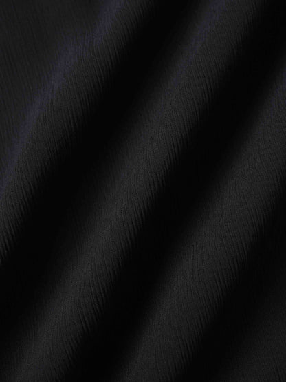 Tiered Dress-Black/Navy