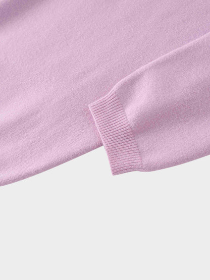 Embellished Crew Sweater-Lilac