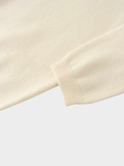 Embellished Crew Sweater-Ivory