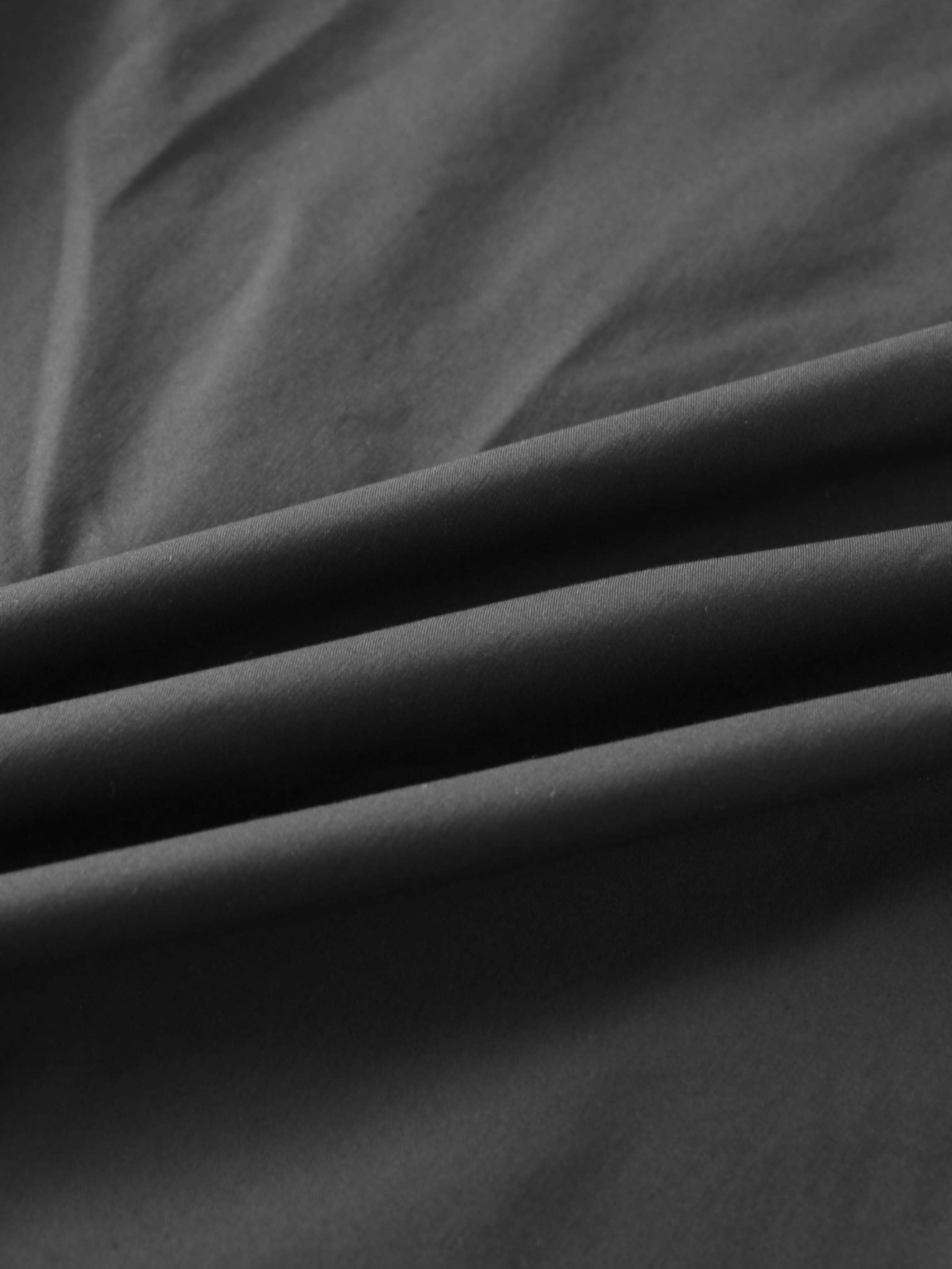 Front Zipper Cotton Circle Skirt-Black