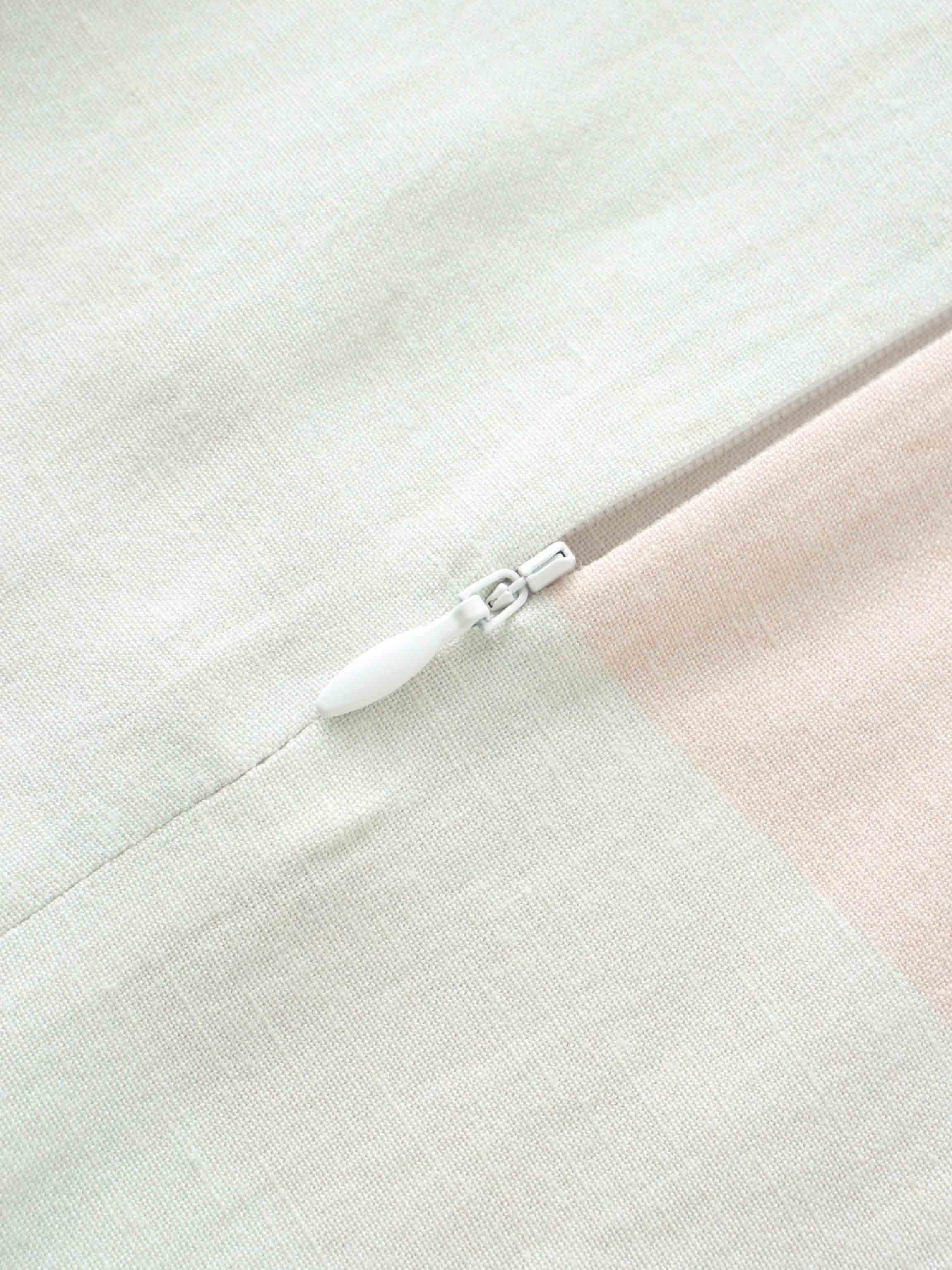 Linen Blend Crop Swing Top-Color Block