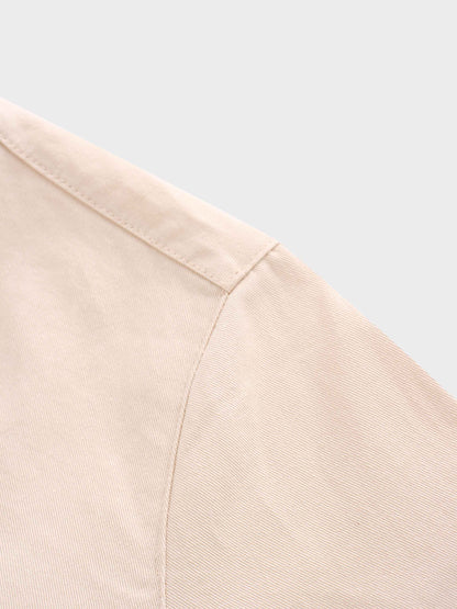 V-Neck Swing Dress-Tan