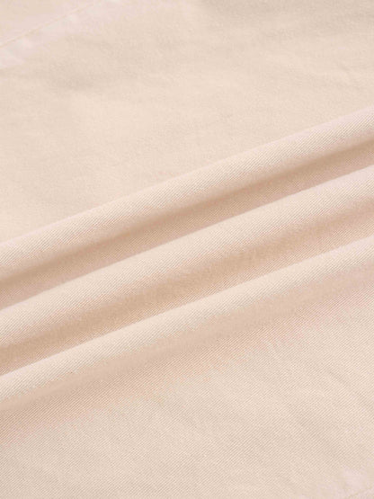 V-Neck Swing Dress-Tan
