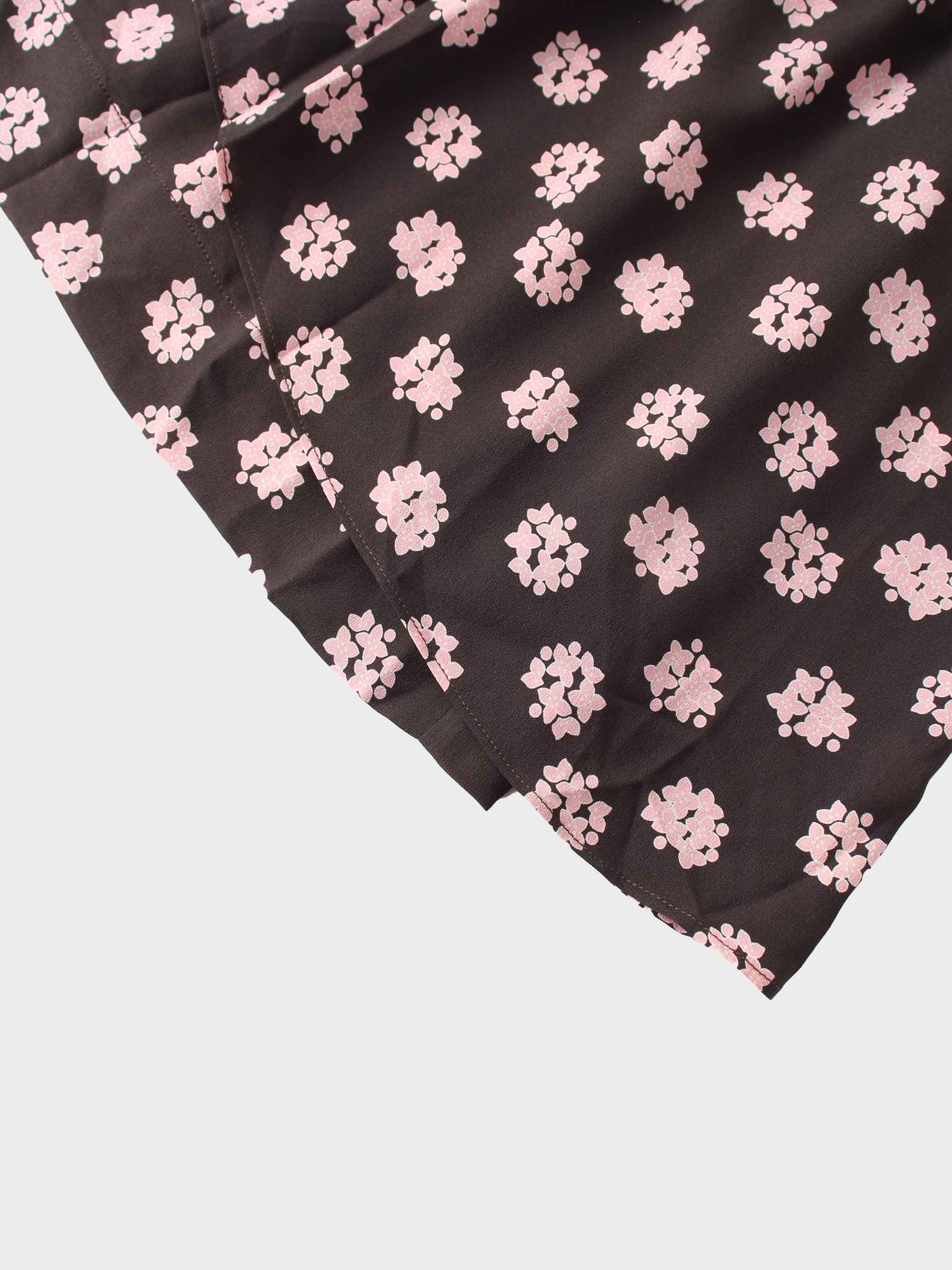Layered Belted Dress-Brown and Pink