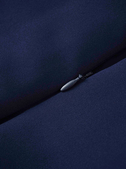 The Celina Pleat Skirt-Navy