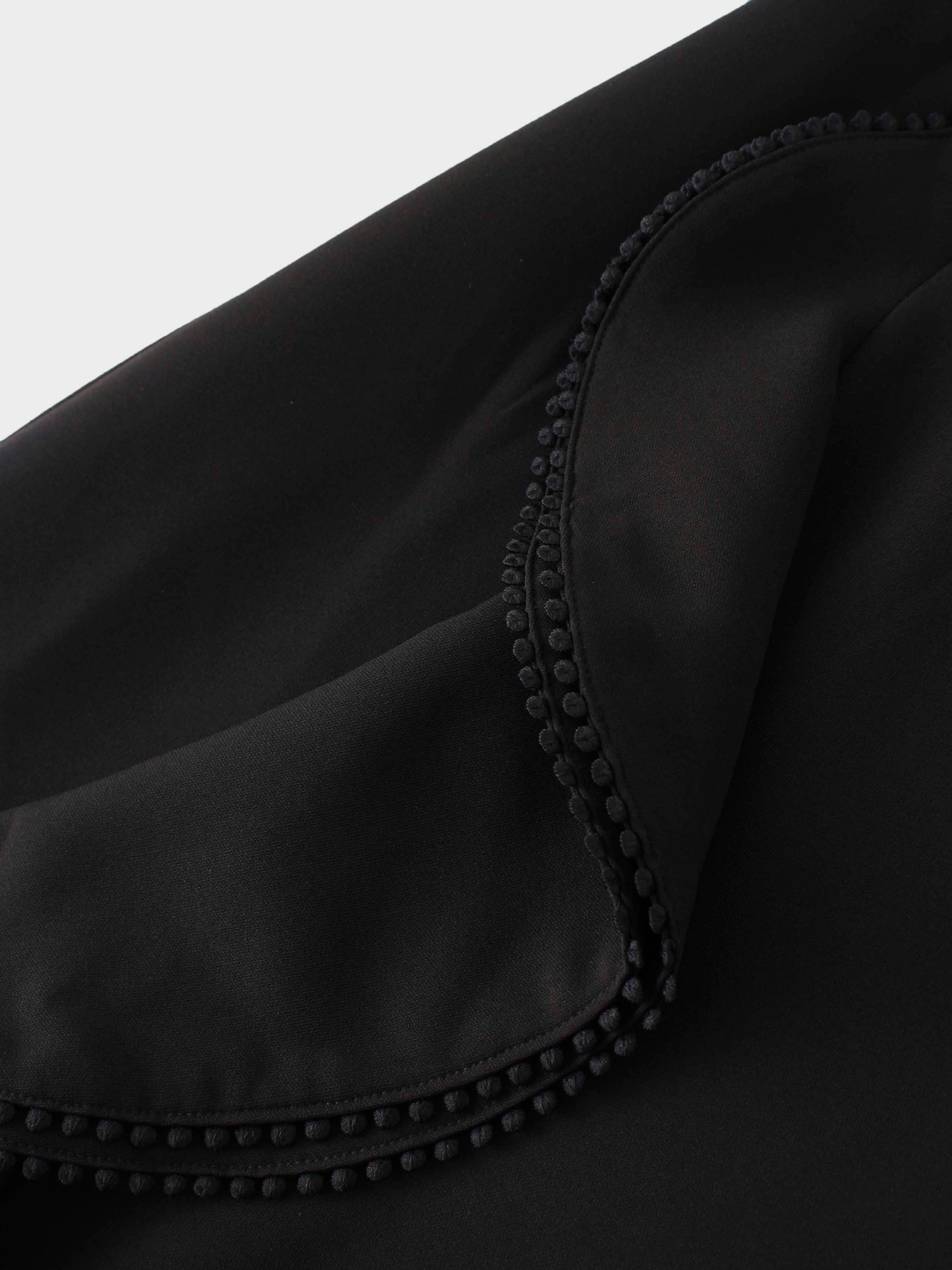 Side Ruffle Skirt-Black