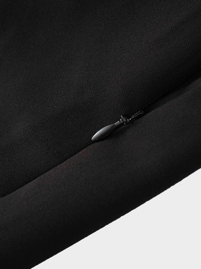 Side Ruffle Skirt-Black