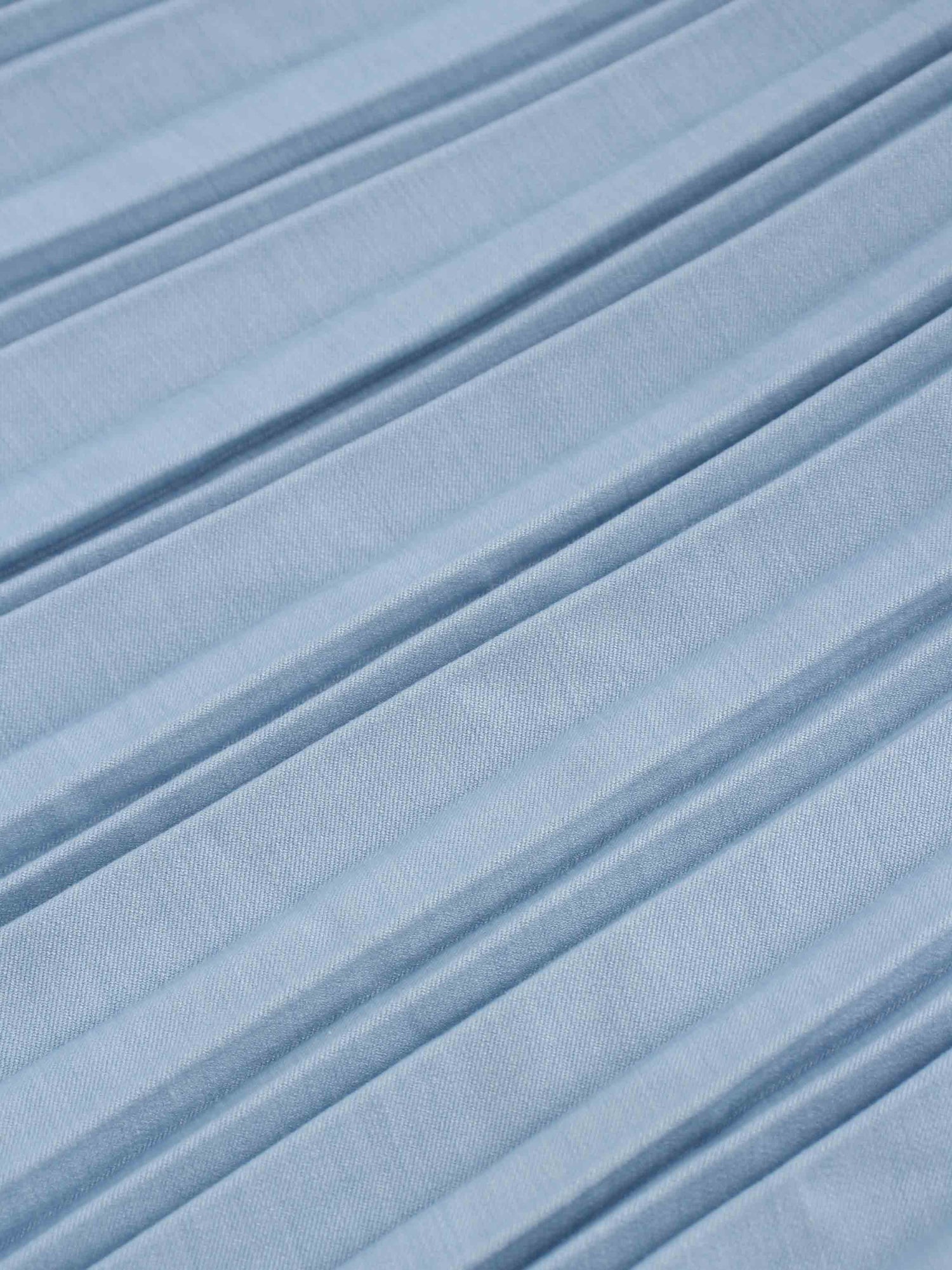 Thin Pleated Skirt-Light Blue
