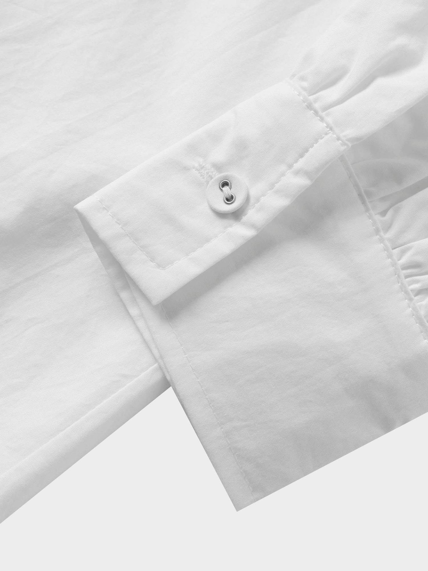 Asymmetrical Ruffle Blouse-White