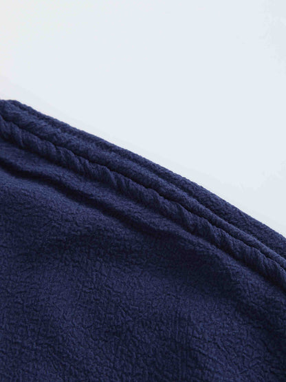 Textured Bubble Top-Navy