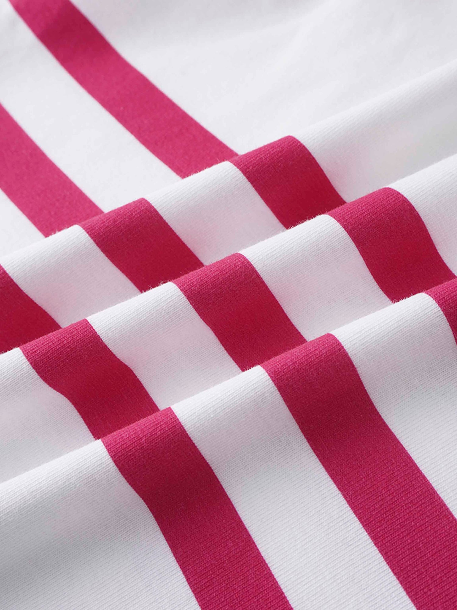 Printed Collar Snap Tee-Rugby Stripe