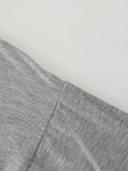SWING TEE (3Q)-HEATHER GREY