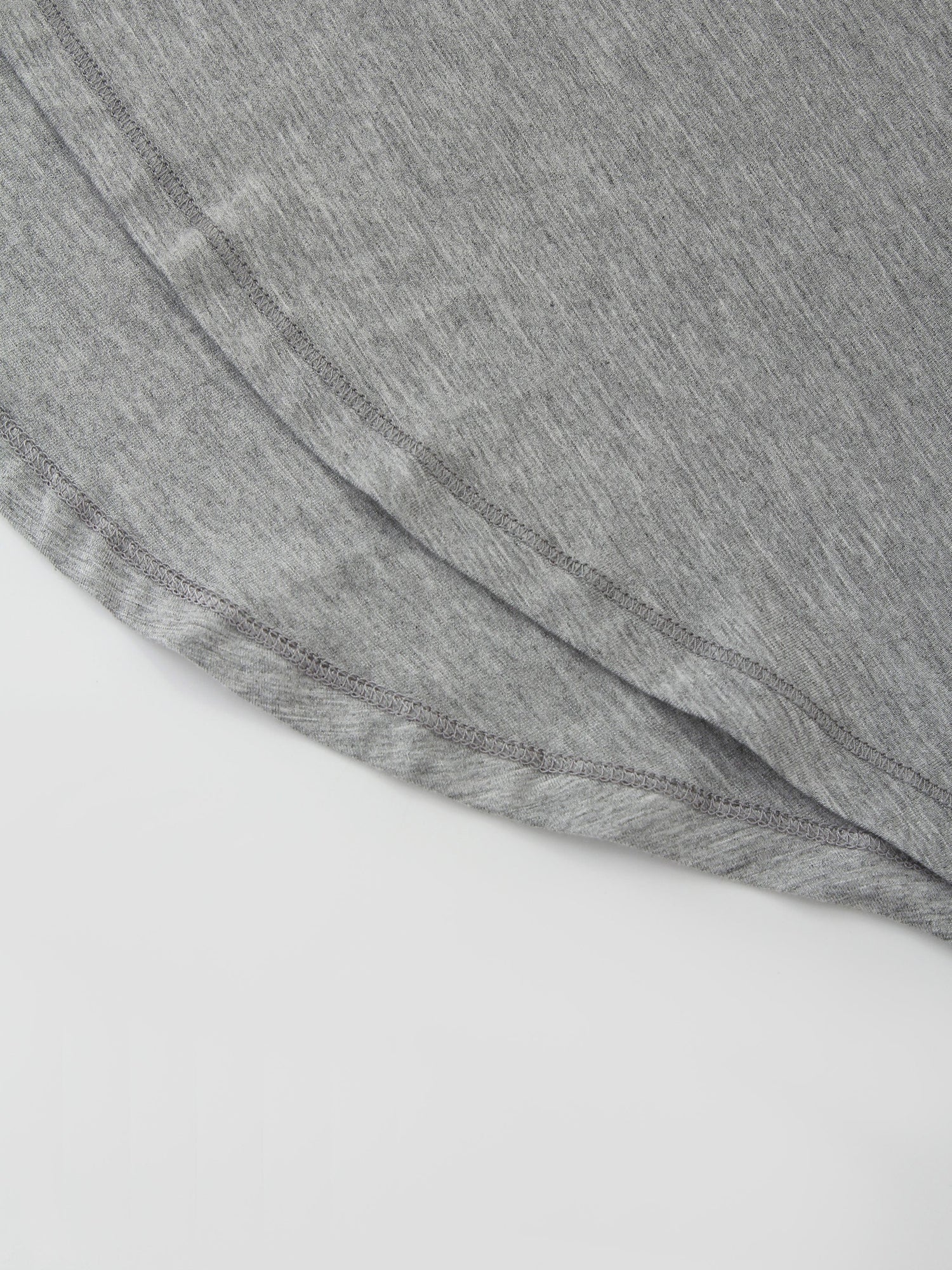 SWING TEE (3Q)-HEATHER GREY