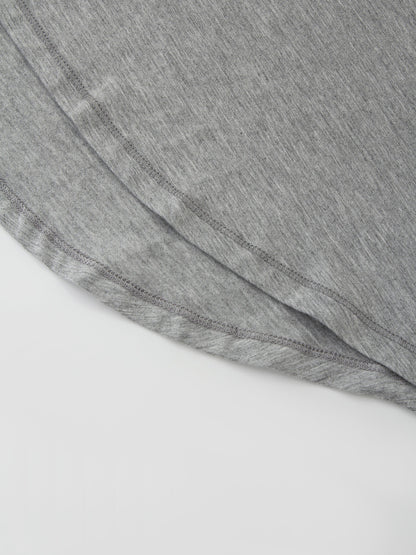 SWING TEE (3Q)-HEATHER GREY