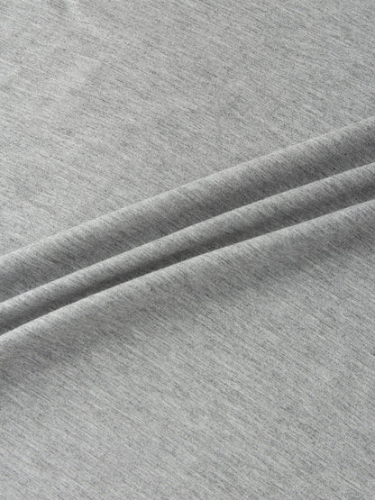 SWING TEE (3Q)-HEATHER GREY