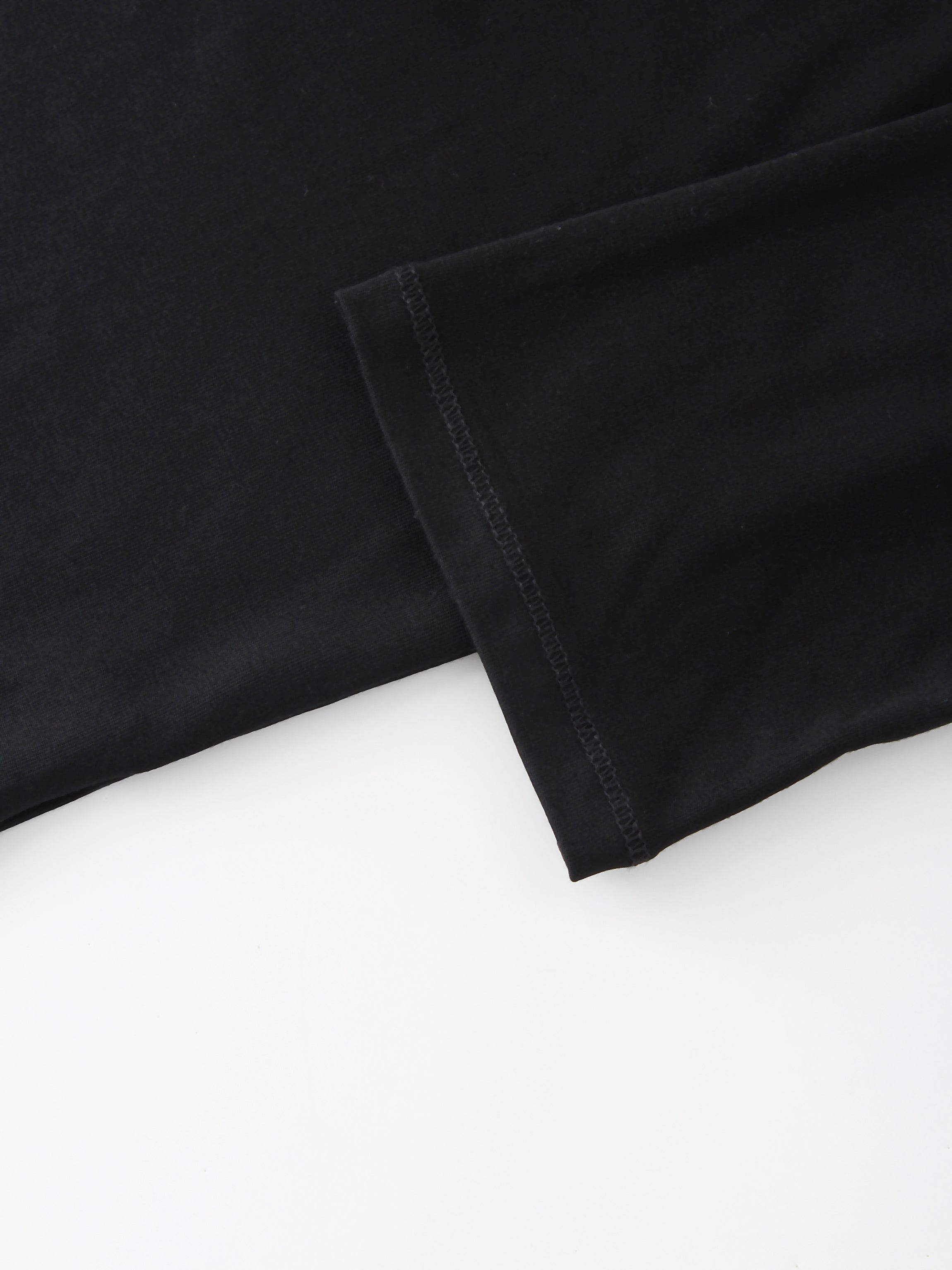 SWING TEE (3Q)-BLACK