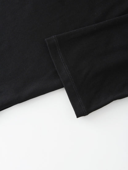 SWING TEE (3Q)-BLACK
