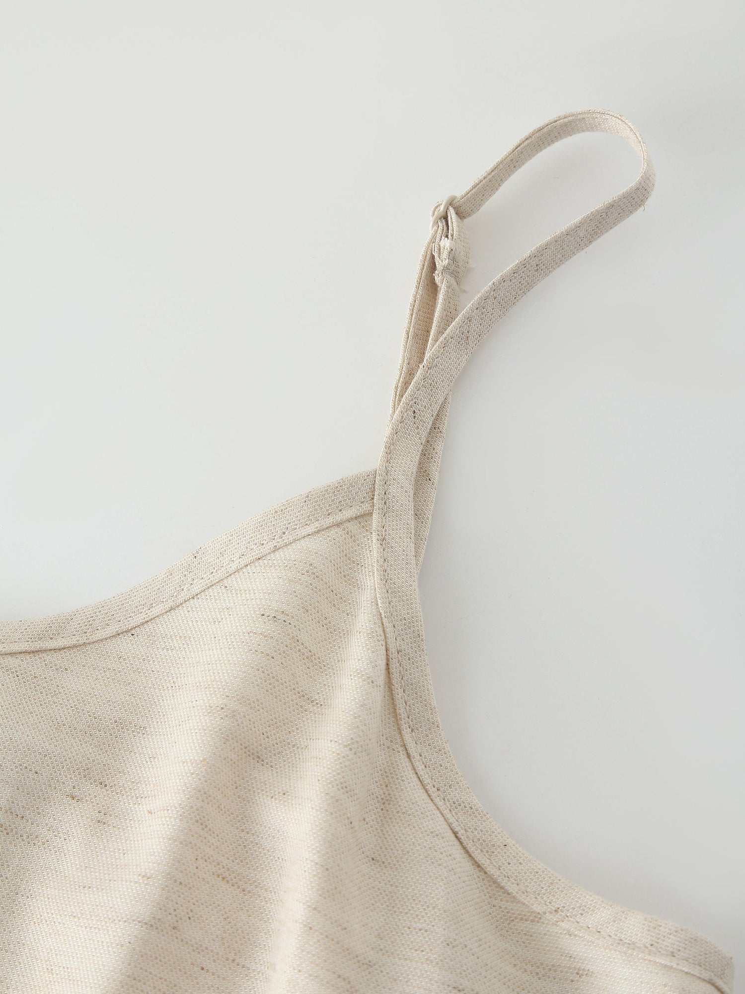 Linen Slip Dress-Oatmeal