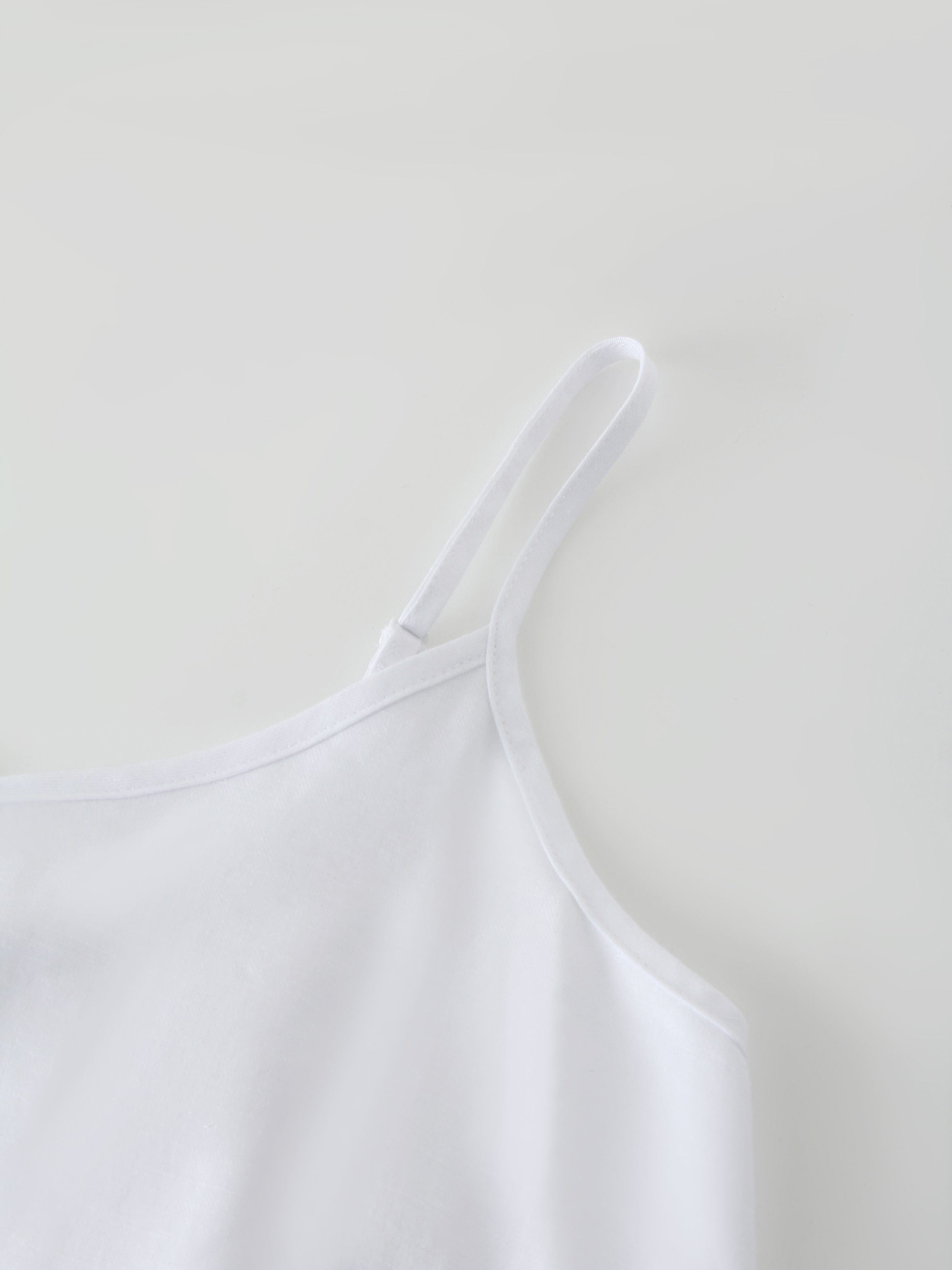 Linen Slip Dress-White