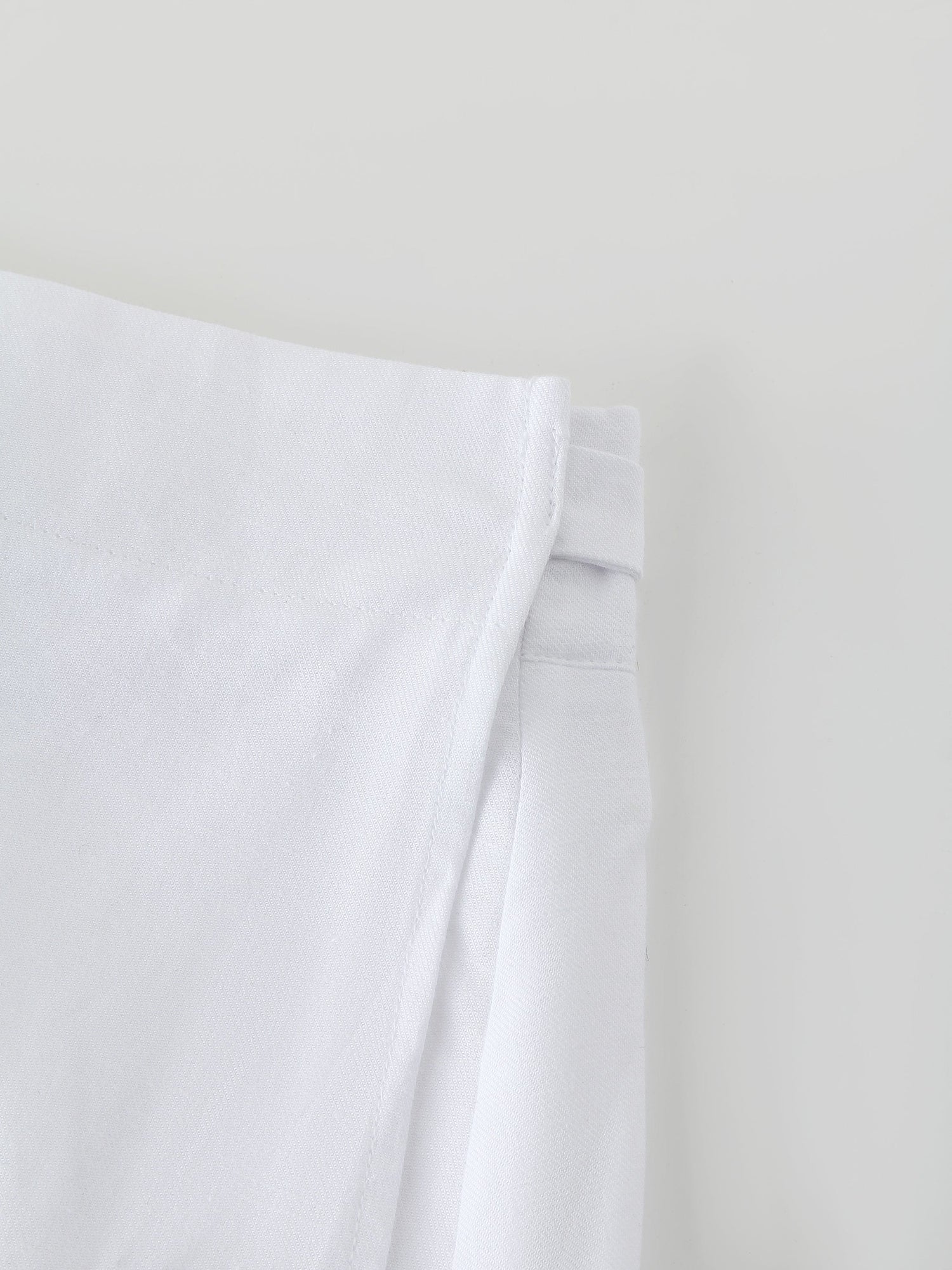 Linen Wrap Skirt-White