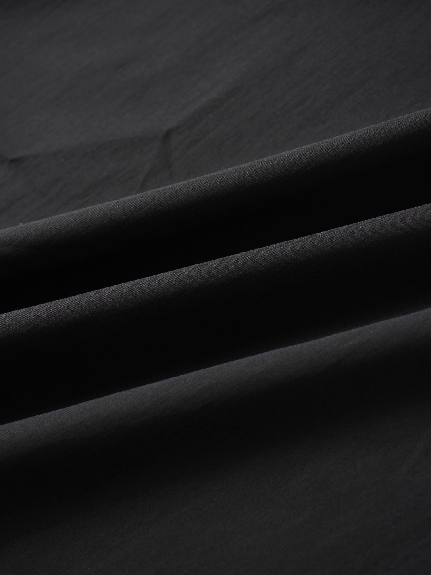 Button Down Cotton Blend Skirt-Black