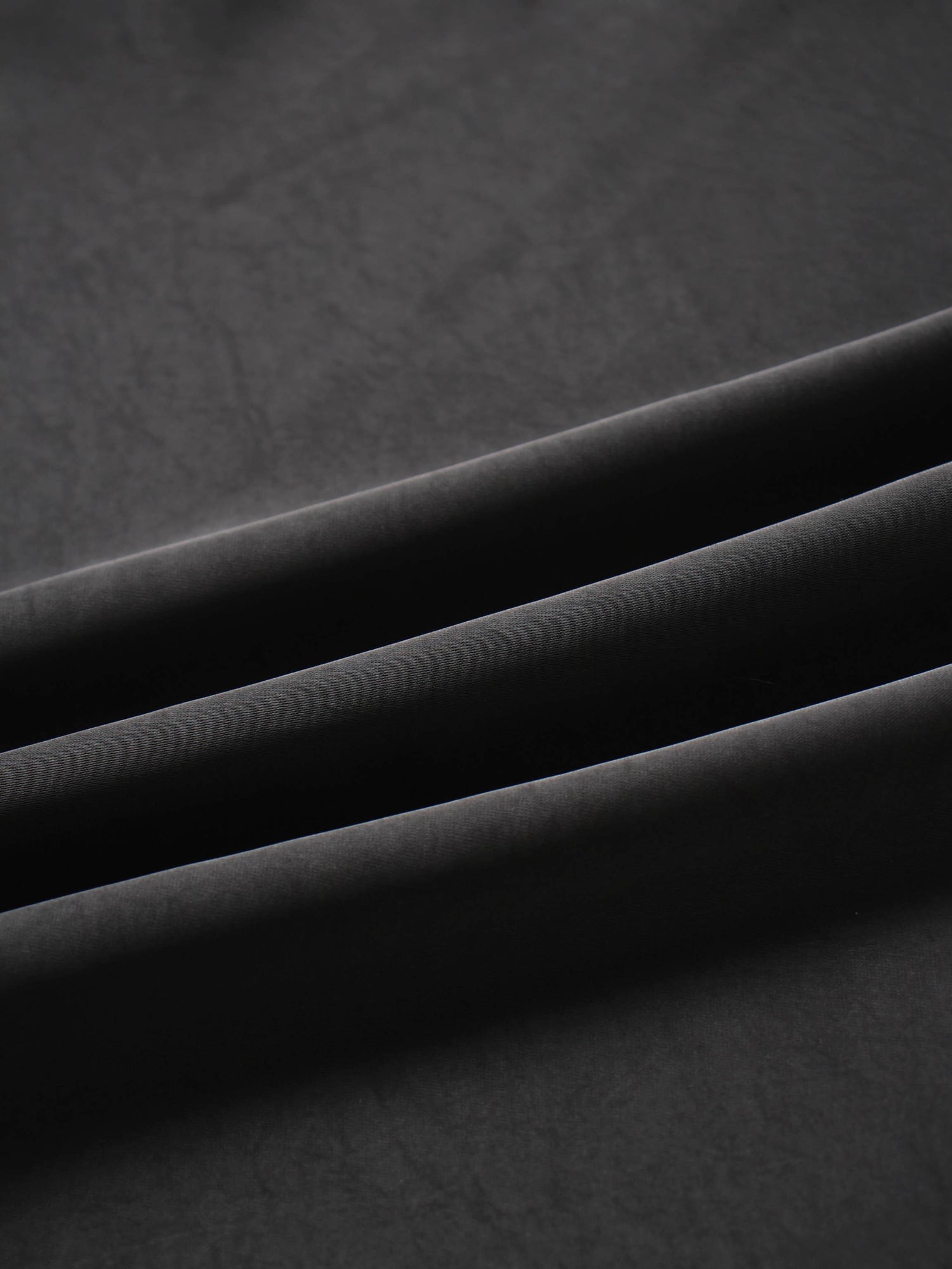 Faux Satin A-Line Skirt-Black