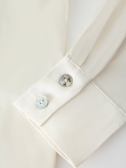 Satin Top-Ivory
