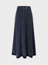Jersey Paneled Skirt 37"-Blue