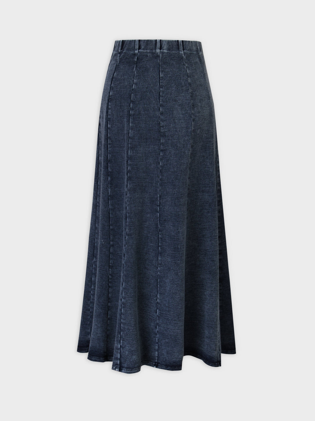 Jersey Paneled Skirt 37"-Blue