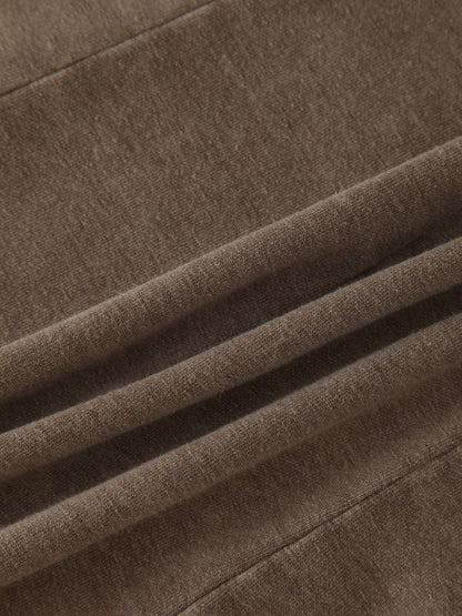 Jersey Paneled Skirt 37"-Washed Taupe