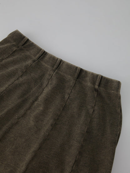 Jersey Paneled Skirt 37"-Washed Olive