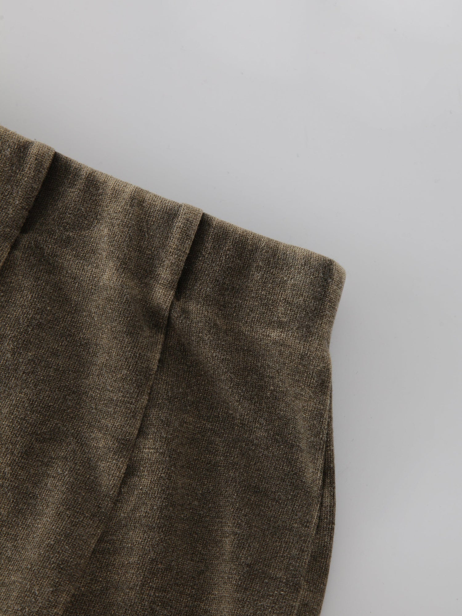 Jersey Paneled Skirt 33&quot;-Washed Olive