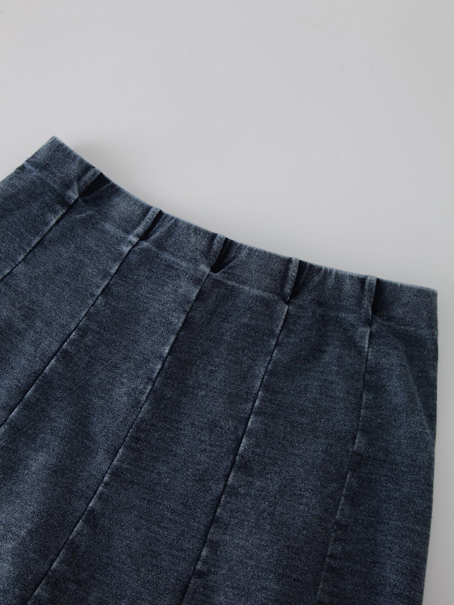 Jersey Paneled Skirt 37"-Blue