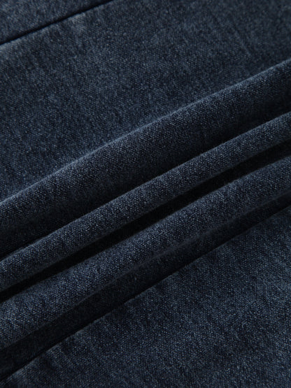 Jersey Paneled Skirt 37"-Blue