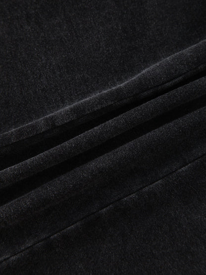 Jersey Paneled Skirt 37"-Black