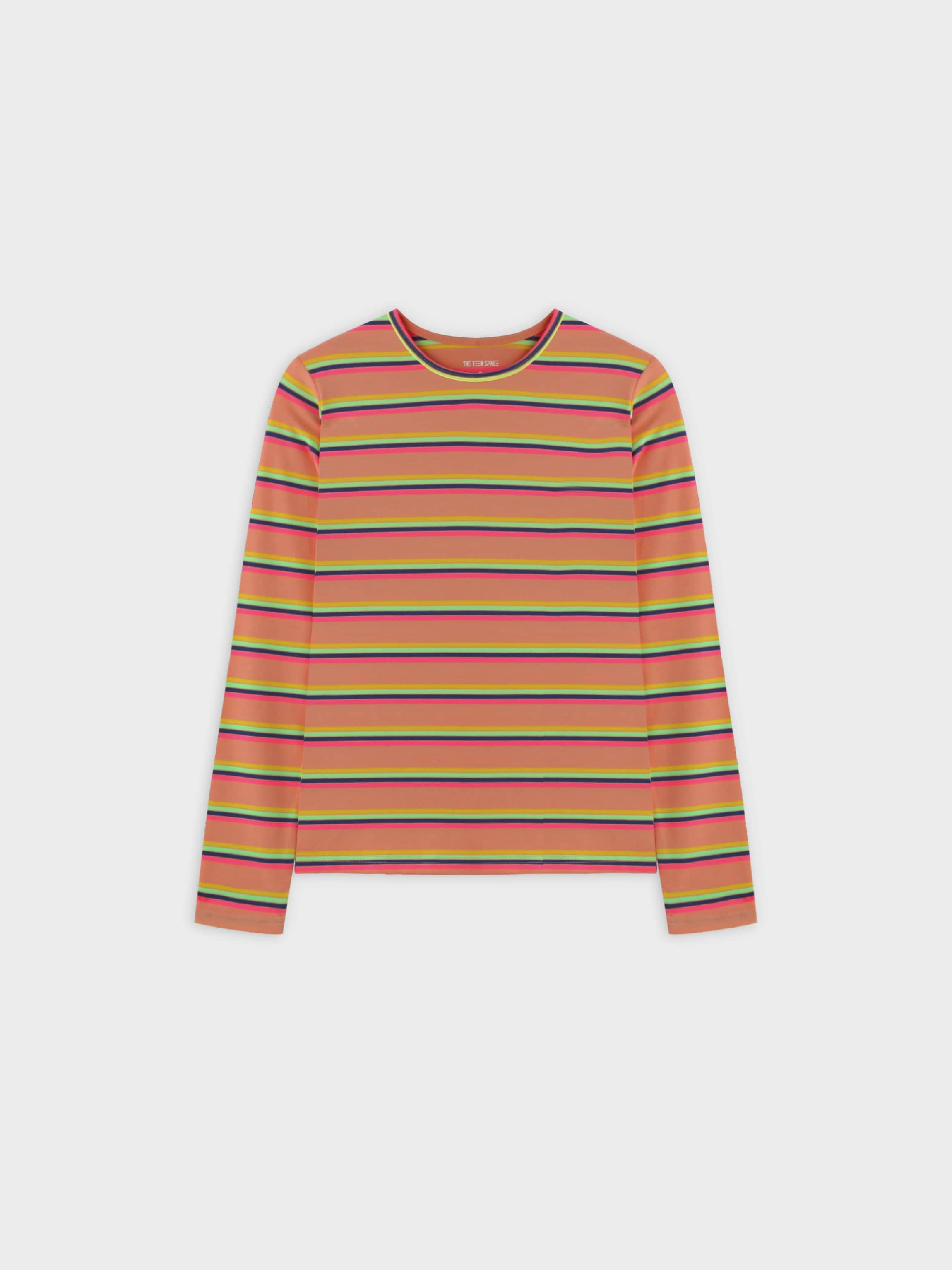 Neon Stripe Crew-Multi Color