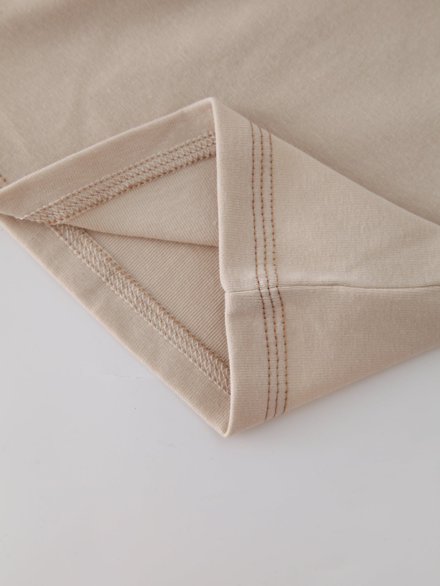 Basic T-Shirt Cropped Cardigan-Tan