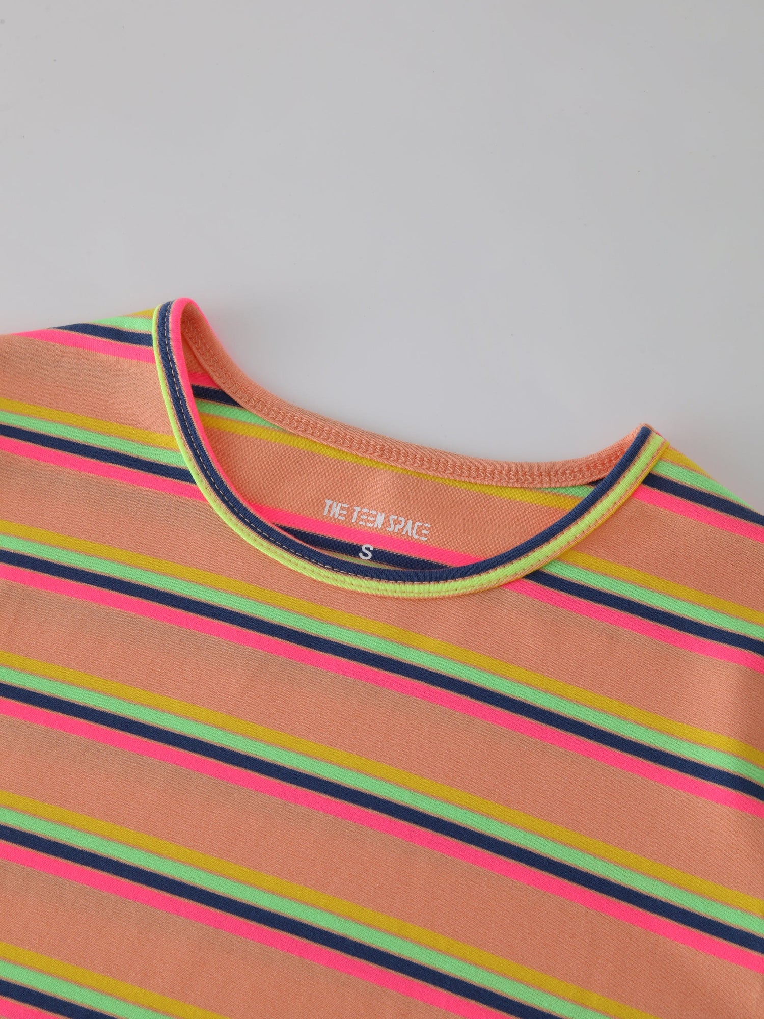 Neon Stripe Crew-Multi Color