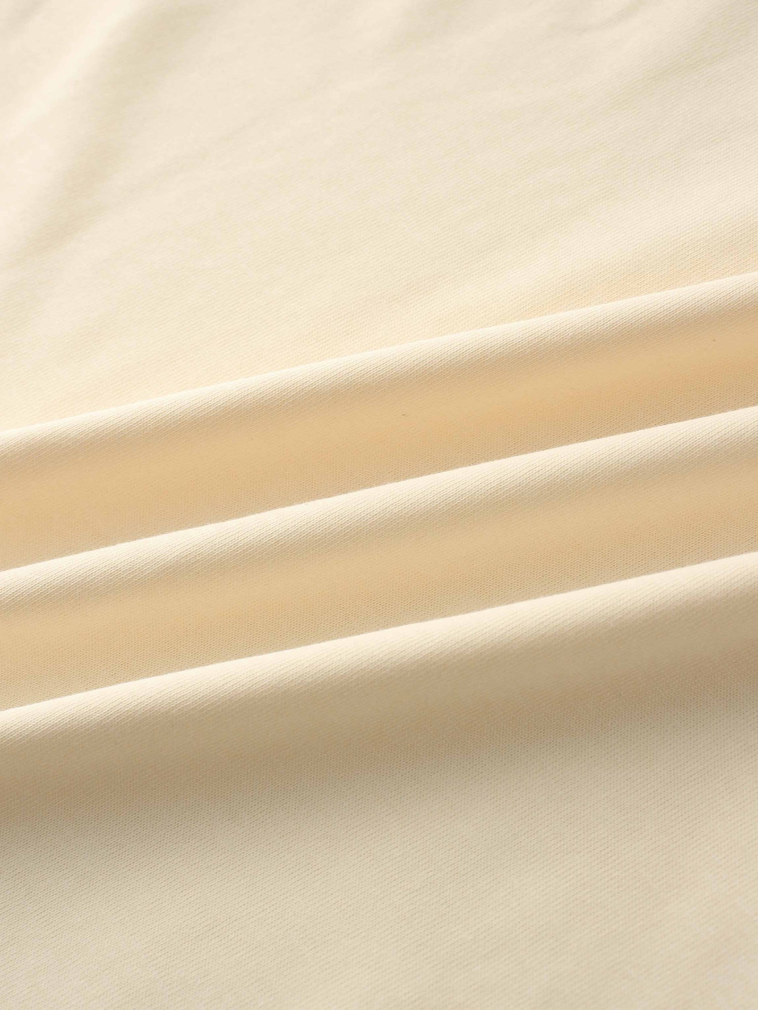 Oversized Boxy 3Q Sleeve Tee-Cream