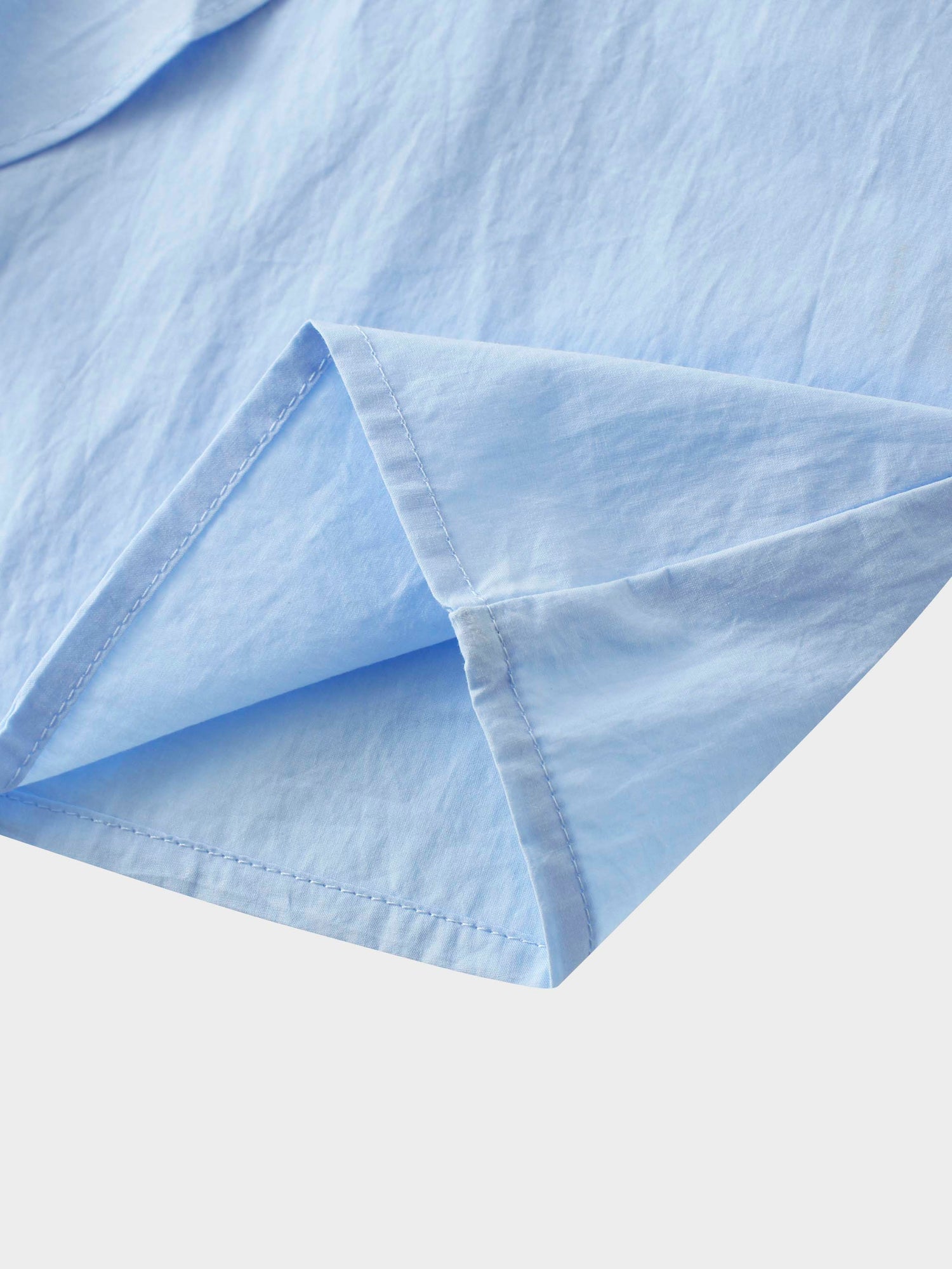 Asymmetrical Ruffle Blouse-Light Blue