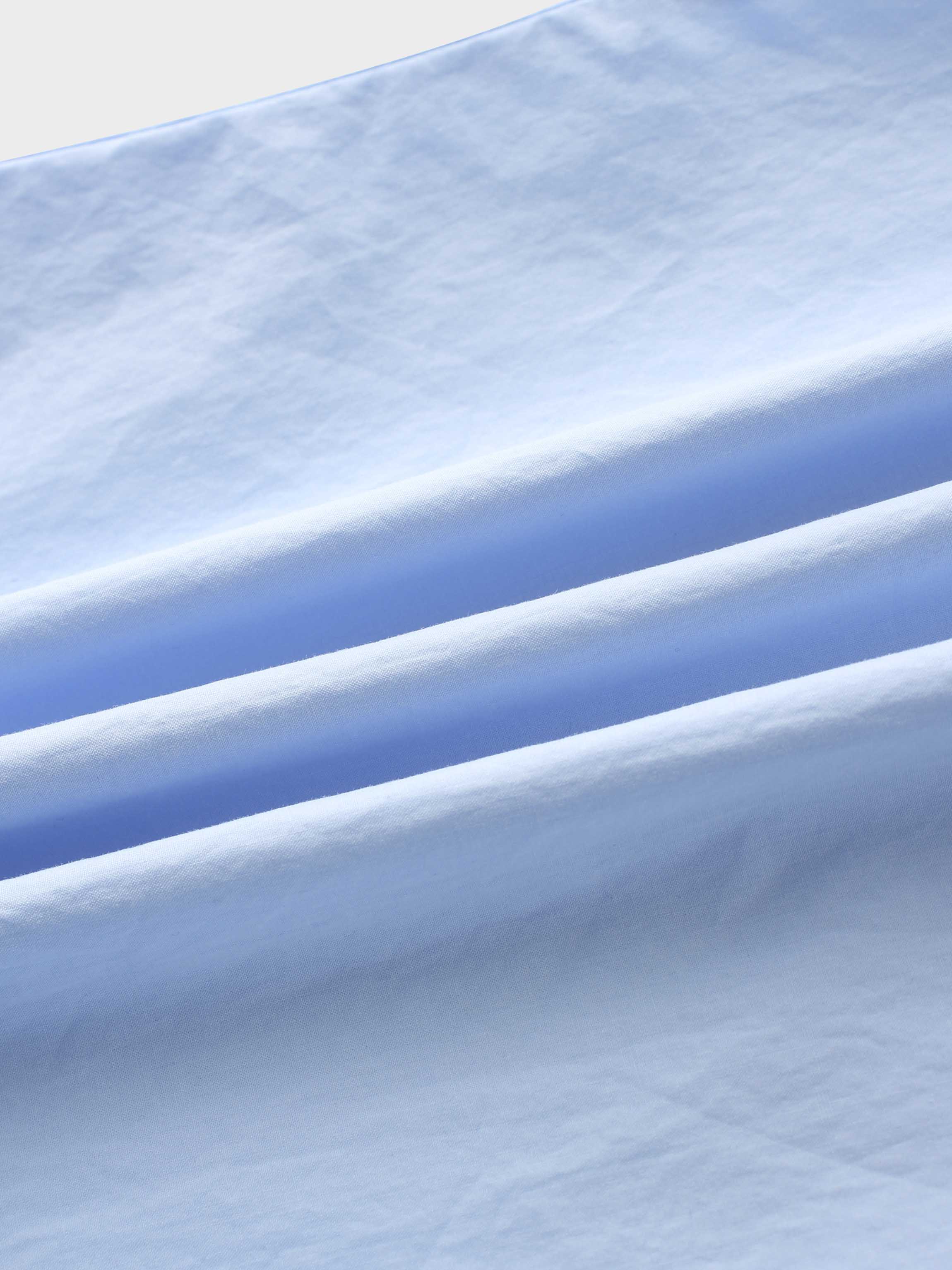 Asymmetrical Ruffle Blouse-Light Blue